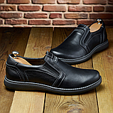 Чоловічі туфлі чорні шкіряні класичні, фото 5