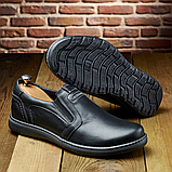 Чоловічі туфлі чорні шкіряні класичні, фото 6