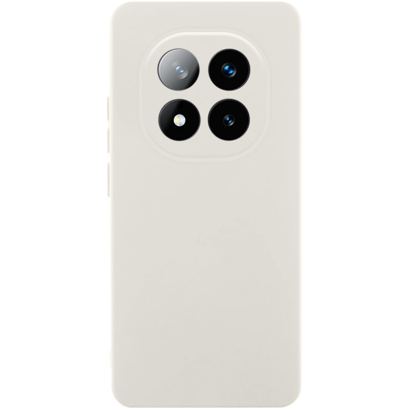 Чохол Silicone Cover Lakshmi Full Camera (AA) для Xiaomi Redmi Note 14 Pro 4G | Мікрофібра Білий / White, фото 1