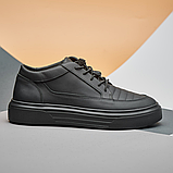 Чоловічі кросівки чорні зручні, фото 3