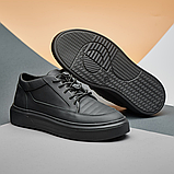 Чоловічі кросівки чорні зручні, фото 4