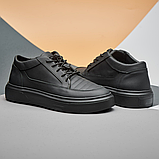 Чоловічі кросівки чорні зручні, фото 5