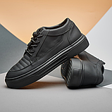 Чоловічі кросівки чорні зручні, фото 7