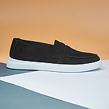 Чоловічі люксові лофери для шанувальників стилю замш, фото 4