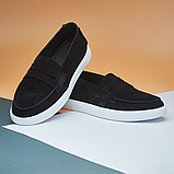 Чоловічі люксові лофери для шанувальників стилю замш, фото 6