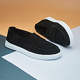 Чоловічі люксові лофери для шанувальників стилю замш, фото 7