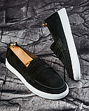 Чоловічі люксові лофери для шанувальників стилю замш, фото 10