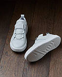 Чоловіче люксове брендове шкіряне взуття білого кольору Edge, фото 2
