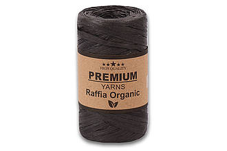 Premium Yarn Raffia Organic, Чорний No9