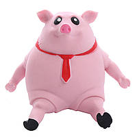 Антистрес іграшка сквіш Свиня 22 см, Pink Pig BIG DS