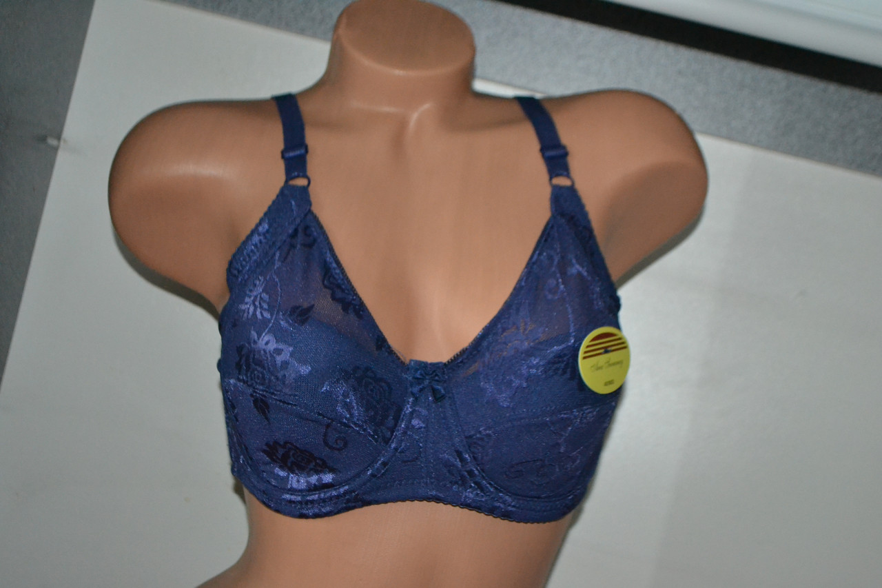 Бюстгальтер Ana Sweneey квіти чашка D Темно синій, фото 1