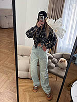 Жіночі джинси Chanel брендові блакитні джинси прямого крою Шанель