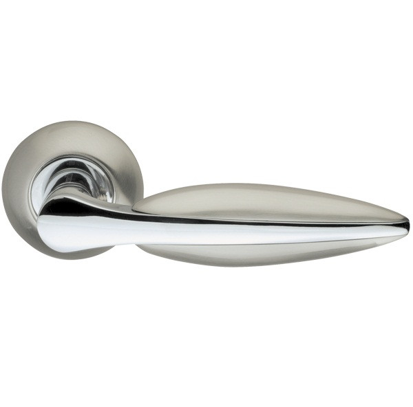 Ручка дверна Armadillo Lacerta LD58-1SN/CP-3 матовий нікель/хром, фото 1