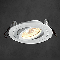 Точковий світильник Biom під led лампу MR16/GU5.3 без лампи вбудовуваний круг білий SP-01R-W-AL