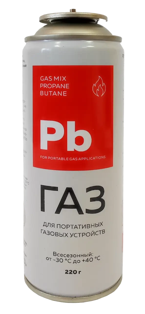 Газовий балон цанговий 220 г — універсальне джерело енергії для плиток, пальників і обігрівачів, фото 1