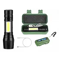 Компактний потужний акумуляторний LED ліхтарик USB COP BL-511 158000 W