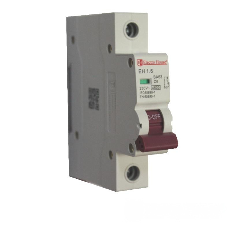 Автоматичний вимикач 1 полюс 6 A, фото 1