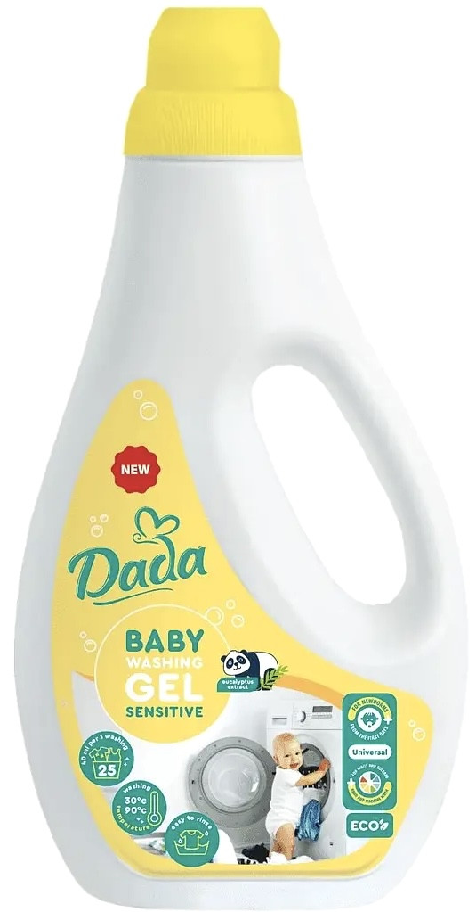Гель для прання дитячої білизни Dada Sensitive Universal, 1л (25 прань), фото 1