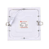 LED панель Квадратна 4100К 170х170 мм роб. 150х150 12 Вт 1080 Лм, фото 3
