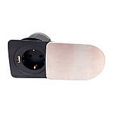 Компактна меблева розетка   1 x 16 А  , 1 x USB 2,1 А, провід 3 x 1.5 mm², фото 2