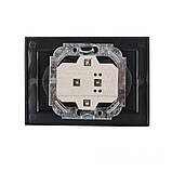 Розетка подвійна без заземлення 16 A Графіт, фото 2