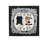 Розетка телефонна Графіт, фото 2