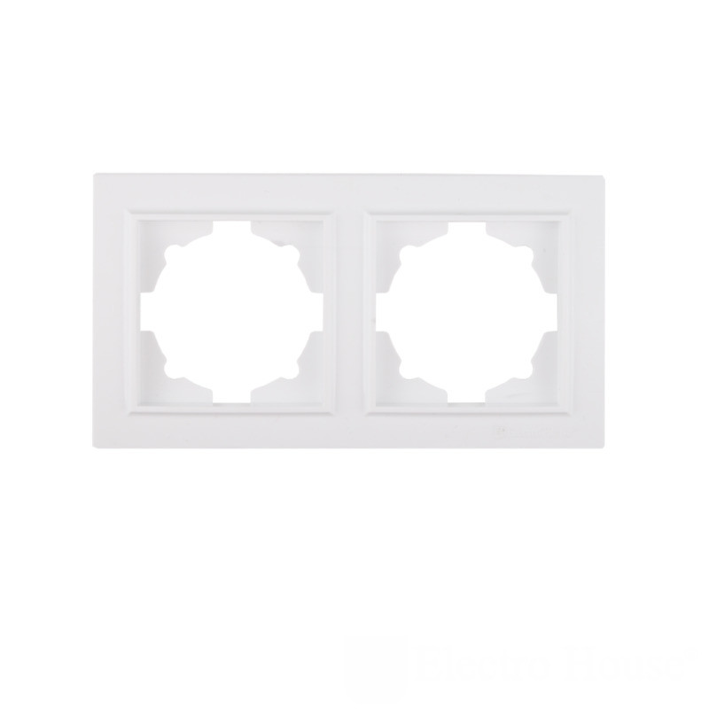 Рамка подвійна Enzo Білий, фото 1