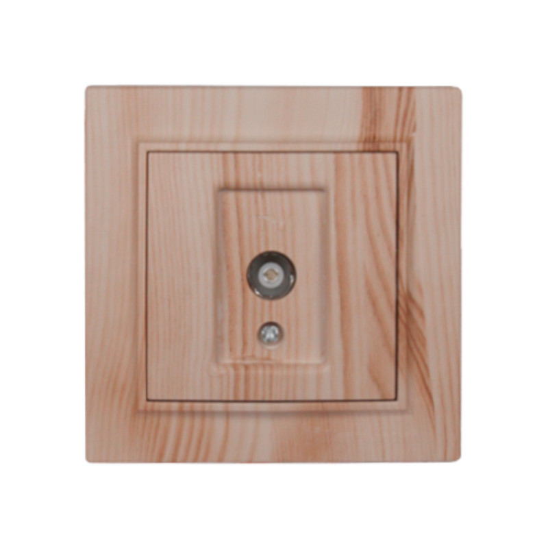 Розетка телевізійна Enzo  Світле дерево, фото 1