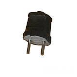 Вилка без заземлення Чорний, фото 2