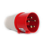 Вилка силова 5x32/3P+PE+N /32 A /380 – 415 В /IP44, фото 2