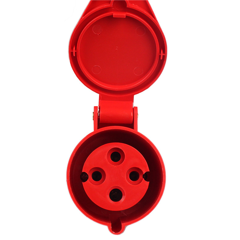 Силовий штепсельний роз'єм 4x32 (переносний)/3P+PE /32 A /380 – 415 В /IP44, фото 1