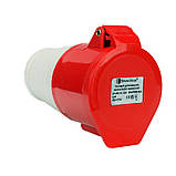 Силовий штепсельний роз'єм 5х32 (переносний)/3P+PE+N /32 A /380 – 415 В /IP44, фото 2