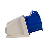 Силовий штепсельний роз'єм 3x32 (стаціонарний)/2P+PE /32 A /220 – 250 В /IP44, фото 3