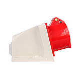 Силовий штепсельний роз'єм 4x16 (стаціонарний)/3P+PE /16 А /380 – 415 В /IP44, фото 3