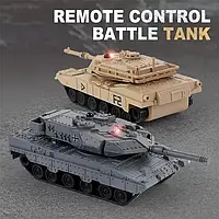 Танк на Р/К 777-584 (48/2шт) акум.світло,звук,2 вида,Abrams M1A2,Leopard 2A5 (13*8*9см) в  коробці