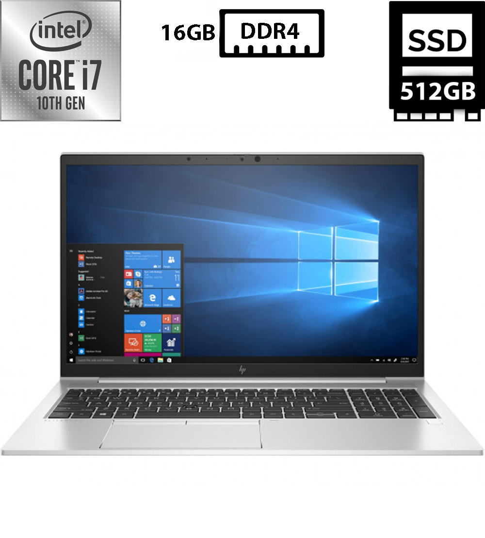 Ноутбук HP EliteBook 850 G7/15.6” IPS 1920x1080/Core i7-10610U 1.80GHz/16GB DDR4/SSD 512GB/Intel UHD Graphics Камера Б/В