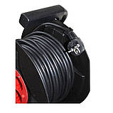 Подовжувач на котушці із заземленням 30 м 4 гнізда, фото 4