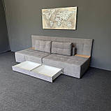 Диван-ліжко трансформер в тканині з тумбами, фото 2