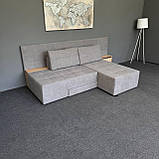 Диван-ліжко трансформер в тканині з тумбами, фото 5