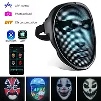 Маска лед. Світлодіодна маска з освітленням Bluetooth