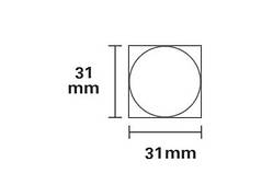 Етикетки Круглі Білі 31х31 мм 210 шт для NIIMBOT B21, B3S, B1