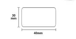 Етикетки 40х30 мм 230 шт Білі для NIIMBOT В21, B3S, B1