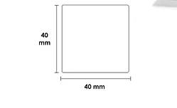 Етикетки Білі 40х40 мм 180 шт для NIIMBOT B21, B3S, B1