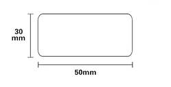 Етикетки 50х30 мм 230 шт Білі для NIIMBOT В21, B3S, B1