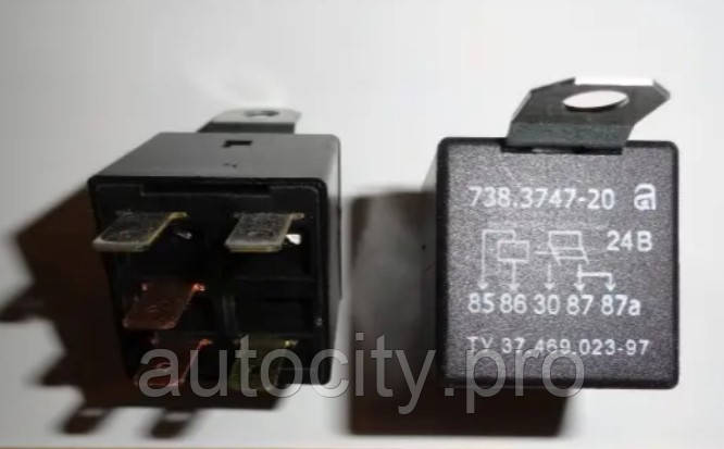 Реле стартера 738.3747-20 (24В, 50А, 5 конт., Євро), фото 1