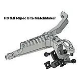 Адаптер TRP HD3.3 I-Spec B для SRAM Matchmaker лівий, сумісний з Slate, Quadiem, Zurich, фото 2