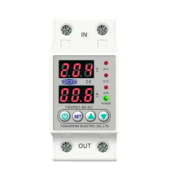 Реле напруги та струму TOMZN TOVPD1-60-EC ( 63А): Захист від перенапруг та перевантажень