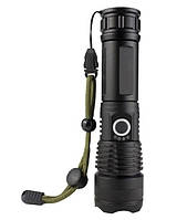 Акумуляторний  тактичний ліхтар USB, 1500Lm, до 1200 м, ZOOM, BL X71-P90, 26650