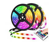 Світлодіодна Smart LED стрічка RGB 5050 із Bluetooth додатком 5 метрів для ТБ, фото 3