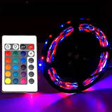 Світлодіодна Smart LED стрічка RGB 5050 із Bluetooth додатком 5 метрів для ТБ, фото 4